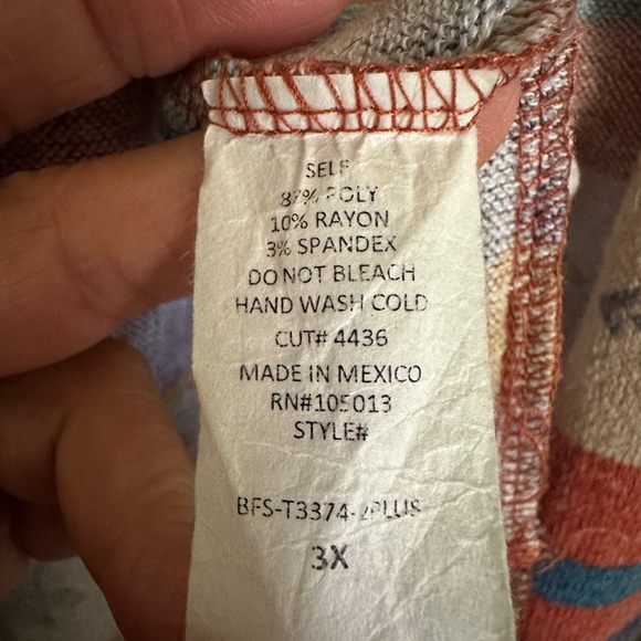 Dear Scarlett Colorful Aztec Print Patterned Cardigan Women Sz 3x Long Sleeve - Picture 3 of 4